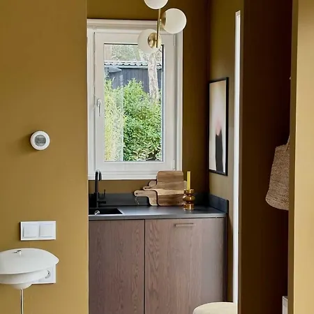 Boshuis Buiten - Houten Huis In Veluwse Bos Met Haard & Buitenbad * Nunspeet
