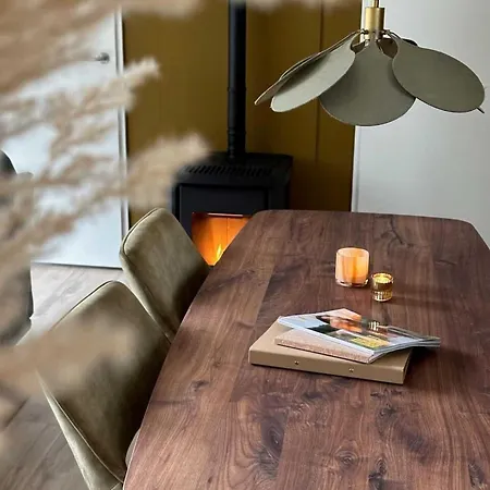 Boshuis Buiten - Houten Huis In Veluwse Bos Met Haard & Buitenbad * Nunspeet