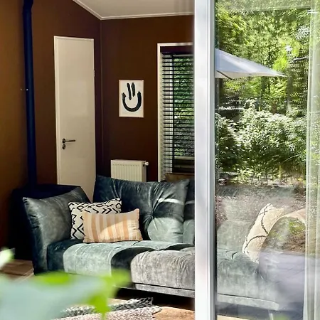Boshuis Buiten - Houten Huis In Veluwse Bos Met Haard & Buitenbad * Nunspeet