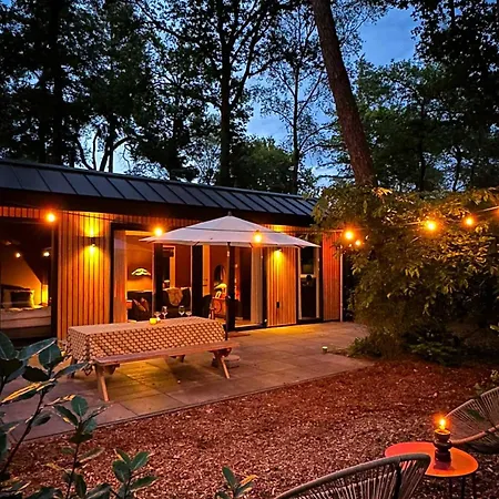 Boshuis Buiten - Houten Huis In Veluwse Bos Met Haard & Buitenbad *