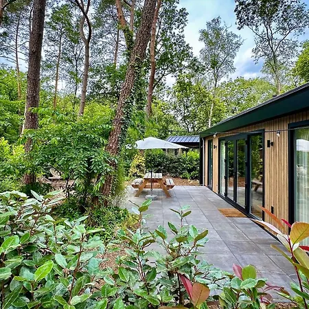 Boshuis Buiten - Houten Huis In Veluwse Bos Met Haard & Buitenbad * Nunspeet
