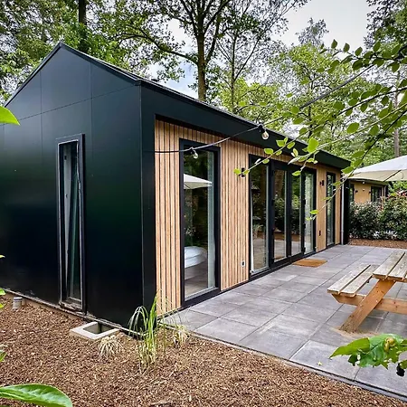 Boshuis Buiten - Houten Huis In Veluwse Bos Met Haard & Buitenbad Holiday home Nunspeet