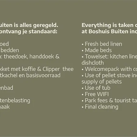 Boshuis Buiten - Houten In Veluwse Bos Met Haard & Buitenbad 펜션 *